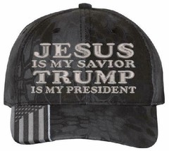 Jesus is my savior Trump is my President Kryptek Tyhphoon or Highlander Hat - £19.17 GBP