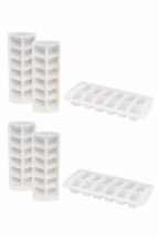 4-Pack Stackable Ice Cube Trays - BPA Free, 12 Medium Cubes Each, White - $9.89