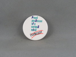 Vintage Advertising Pin - Bootlegger Possessor of a Curios Mind - Celluloid Pin - £11.99 GBP
