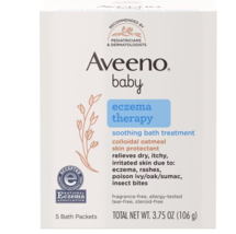 Aveeno Baby Eczema Therapy Soothing Bath Treatment, Oatmeal Fragrance-Free, Sing - £31.96 GBP