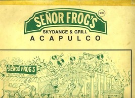Senor Frog&#39;s Skydance &amp; Grill Menu Acapulco Mexico - £28.00 GBP