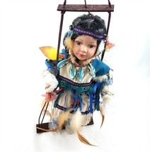 Cathay Collection Porcelain Native American Doll Ryanna Limited Edition COA Box - £59.34 GBP
