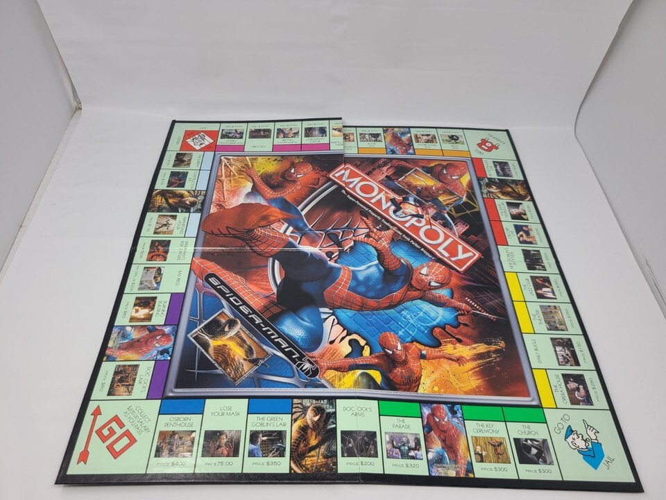2007 Spiderman  Monopoly Parker Brothers Marvel Board Game 100% Complete Game Item image 3