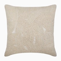 Ivory Throw Pillow Covers 16&quot;x16&quot; Silk, Ivory Galaxy - £30.74 GBP+