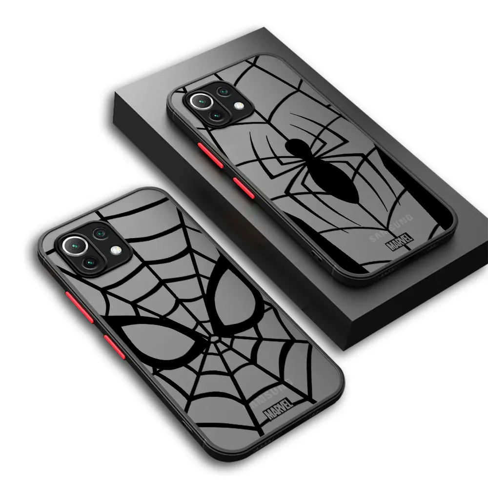 Marvel spiderman shockproof matte cover soft case for xiaomi mi 13 ultra 9t 10t pro 11 thumb200