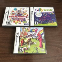 Nintendo DS Video Games Lot of 3 Gummy Bears Silly Bandz Chuck E Cheese - £16.14 GBP
