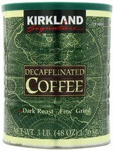 2 PACK KIRKLAND SIGNATURE 100% COLOMBIAN DARK ROAST DECAFFEINATED GROUND... - $61.38