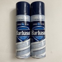 2 Pack - Barbasol Fragrance Free Thick &amp; Rich Shaving Cream, Large 10.5 ... - £56.02 GBP