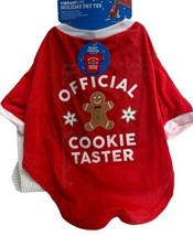 Vibrant Life Dog Tee Official Cookie Taster Pet T-Shirts Red Size S - £6.10 GBP