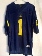 Adidas Ncaa Jersey Michigan Wolverines #1 Navy Sz L - £8.73 GBP