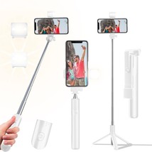Selfie Stick Tripod, 40In Retractable Phone Tripod With Wireless Remote ... - £11.71 GBP