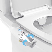 Bidet Toilet Seat Attachment with Non-Electric Dual Nozzle(Self Cleaning Feminin - £38.31 GBP