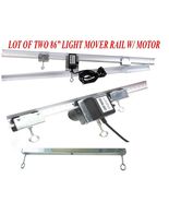 LOT  TWO 83&quot; Light Track Rail Motor Grow Light Mover 4 Reflector Hood DE... - $231.23 CAD