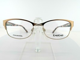 BEBE BB 5185 (200) TOPEZ 53-17-140 STAINLESS STEEL LADIES Eyeglass Frames - £37.35 GBP