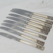 Oneida Community Coronation Dinner Knives Silverplate 9&quot; Lot of 8 - $25.47