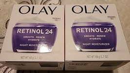 2 Olay Regenerist Retinol 24 Night Face Moisturizer - 1.7oz FRAG FREE (N2) - $41.57