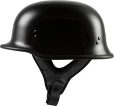 HIGHWAY 21 - 9mm German Beanie Helmet, Gloss Black, 2X-Large - $69.95