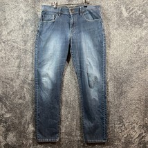 Travis Mathew Jeans Mens 35 36x32 Medium Wash Performance Stretch Light Casual - $27.25