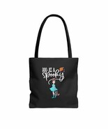 Spooky girl Spooky season Tote Bag Halloween trick or treat bag Unique R... - $36.94 CAD+