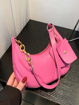 PU Leather Shoulder Bag with EarPods Bag - $23.25