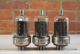 RCA 6146  Vacuum Tubes Black Plate Lot of 3  TV-7 Tested Strong - $29.75