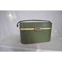 VTG Make-up Travel Bag/Suitcase - Green - £58.72 GBP