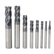CNC End Mill Set, Carbide Tungsten Steel 4 Fultes Milling Cutter, Router... - £51.12 GBP