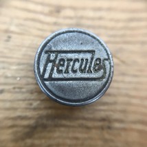 Vintage Mid Century Antique Hercules Workwear Overalls Silver Metal Cuff... - $29.99