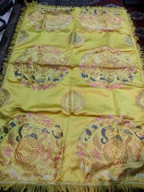 old yellow Chinese tapestry embroidered .Mitopa brand - £63.30 GBP