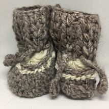 Knit Alpaca Wool Cot Shoes - Baby Shoes Knitted Baby Booties, Baby Shower Gift,  - £19.96 GBP