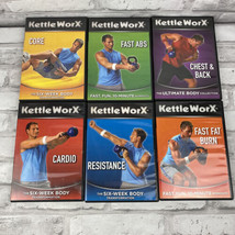 Kettleworx Kettlebell Workout Exercise Fitness DVD Lot Of 6 Cardio Abs C... - £15.95 GBP