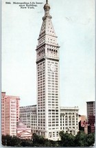 Aerial View Metropolitan Life Insurance Building New York Postcard - £8.67 GBP