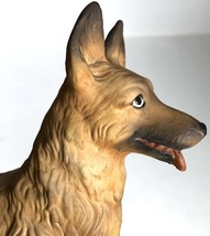 German Shepherd Dog Capodimonte 8&quot; Vtg Belgian Malinois Italy Porcelain - $128.69