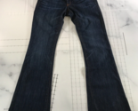 Gap 1969 Jeans Womens 28 6 Curvy Blue Flare Leg Cotton Blend Mid Rise - $19.79