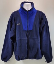D) Men&#39;s Columbia Sportswear Company Fleece Navy Blue Size Large Jacket - £11.67 GBP