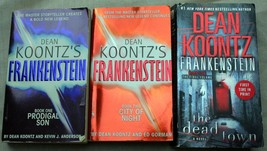 Lot 3 Dean Koontz Frankenstein Series 1-2 5 Prodigal Son~City Of Night~Dead Town - £10.51 GBP