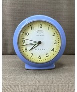 Vintage Big Ben Loud Alarm Clock Blue Metal Retro Desk Clock Works Periw... - $52.10 CAD