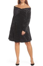 Chelsea28 Off the Shoulder Velvet Fit &amp; Flare Cocktail Dress XXL NEW NWT - $310.91 MXN