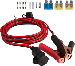 DEDC 3M/10Ft Battery Clip on Plug Socket, 12V/24V Cigarette Lighter Adapter Cabl - £19.95 GBP