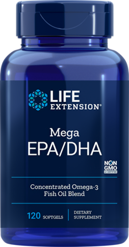 Primary image for MAKE OFFER! 5 Pack Life Extension Mega EPA/DHA 120 softgels omega-3 fish oil