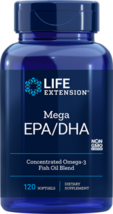 MAKE OFFER! 5 Pack Life Extension Mega EPA/DHA 120 softgels omega-3 fish... - $101.25