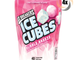 4x Bottles Ice Breakers Bubble Breeze Flavor Ice Cubes | 40 Pieces Per B... - $29.60