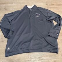 Adidas ClimaLite Curry College Hockey 1/4 Zip Pullover Men's 2XL Gray Bo... - $36.87