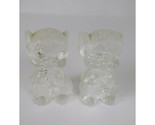 Vintage Clear Acrylic Mouse Salt and Pepper shakers set - $8.72