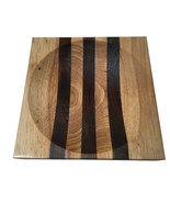 Handmade Alaskan Ulu Factory Walnut Birch Wood Chopping Bowl Board 8&quot; - $912.02 MXN