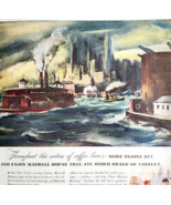 1947 Maxwell House Coffee Advertisement New York Boat Harbor Warren DWJJ23 - $29.99