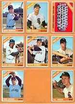 1966 Topps Chicago White Sox Team Lot 8 Team Card Ron Hansen Ken Berry Al Weis ! - $11.50