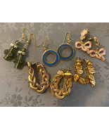 Lot Of 5 - Gold Plated Dangle Earrings (Pre-owned) - £5.45 GBP
