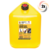 2x Cans Midwest Diesel 8610 Safe Gasoline Can | Spout Included | 5 Gallons - £43.42 GBP