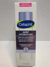 New Cetaphil Deep Hydration 48 Hour Activation Serum Fragrance Free 1 FL OZ NIB  - £9.44 GBP